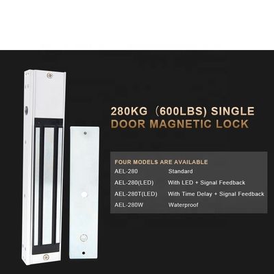 Access Control 280kgs 600lbs Electromagnetic Frameless Glass Door Locks