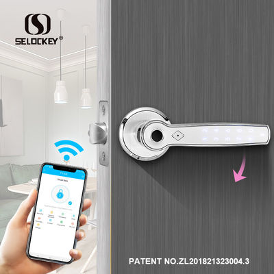 Electric Bluetooth Wifi Semiconductor Handle Door Lock For Bedroom