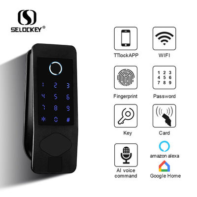 Electronic Rim Card Key RFID Bluetooth Fingerprint Hotel Smart Lock