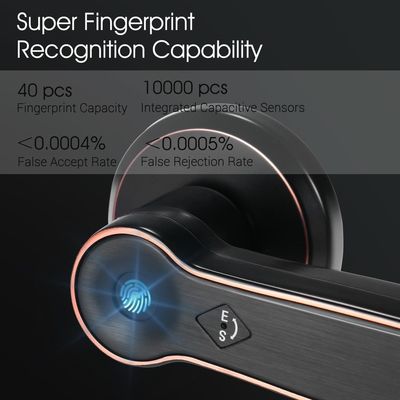 Fingerprint Biometric Electronic Keyless Smart Bedroom Door Lock