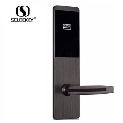 Zinc Alloy Electronic Security Hotel Swipe Card Door Locks