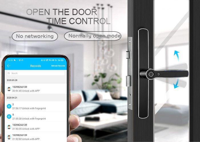 Electronic Zinc Alloy Fingerprint 35A Smart WIFI Door Lock