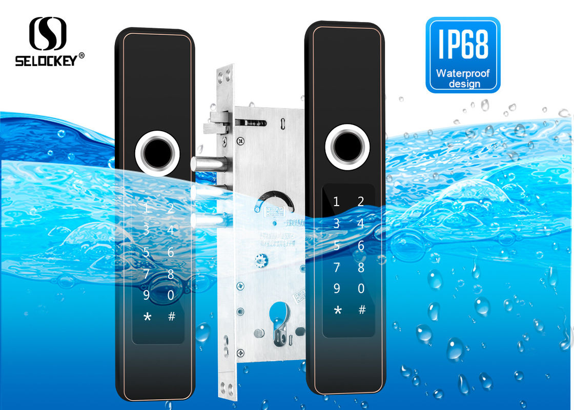 Waterproof Digital Smart Fingerprint Outdoor French Door Security Locks