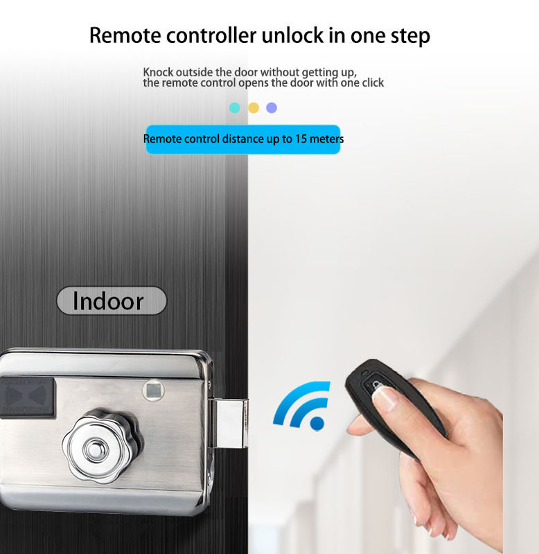 Bluetooth Electronic Keyless Rim IP65 Outdoor Gate Automatic Front Door