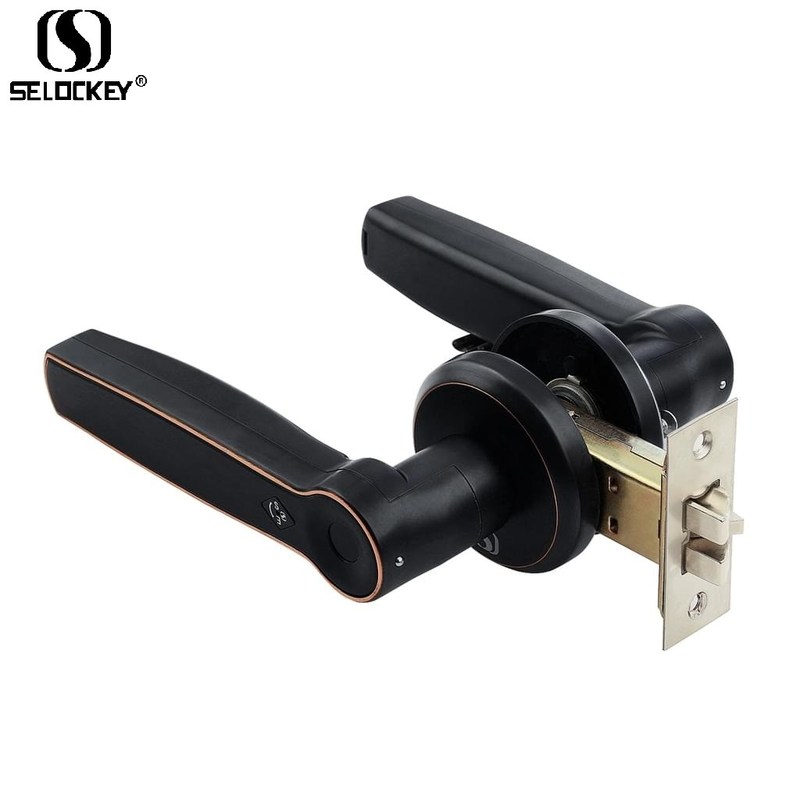 Bluetooth WIFI Digital Fingerprint Keypad Keyless Smart Bedroom Door Lock