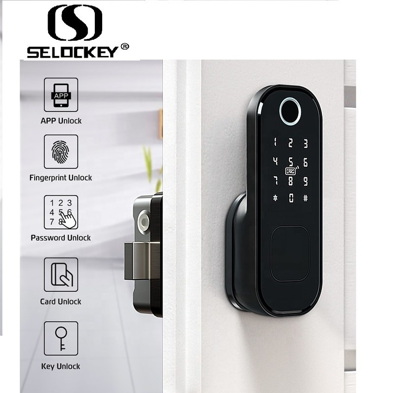 Waterproof Digital Smart Fingerprint Outdoor French Door Security Locks