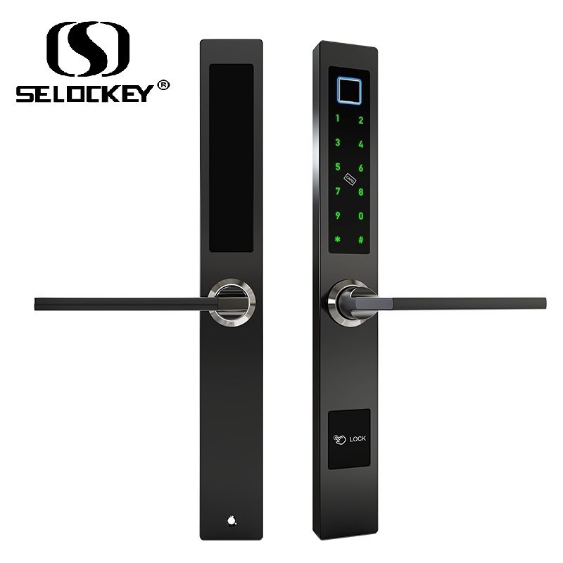 Digital TTLock APP Electric Sliding Glass Door Waterproof Smart Locks