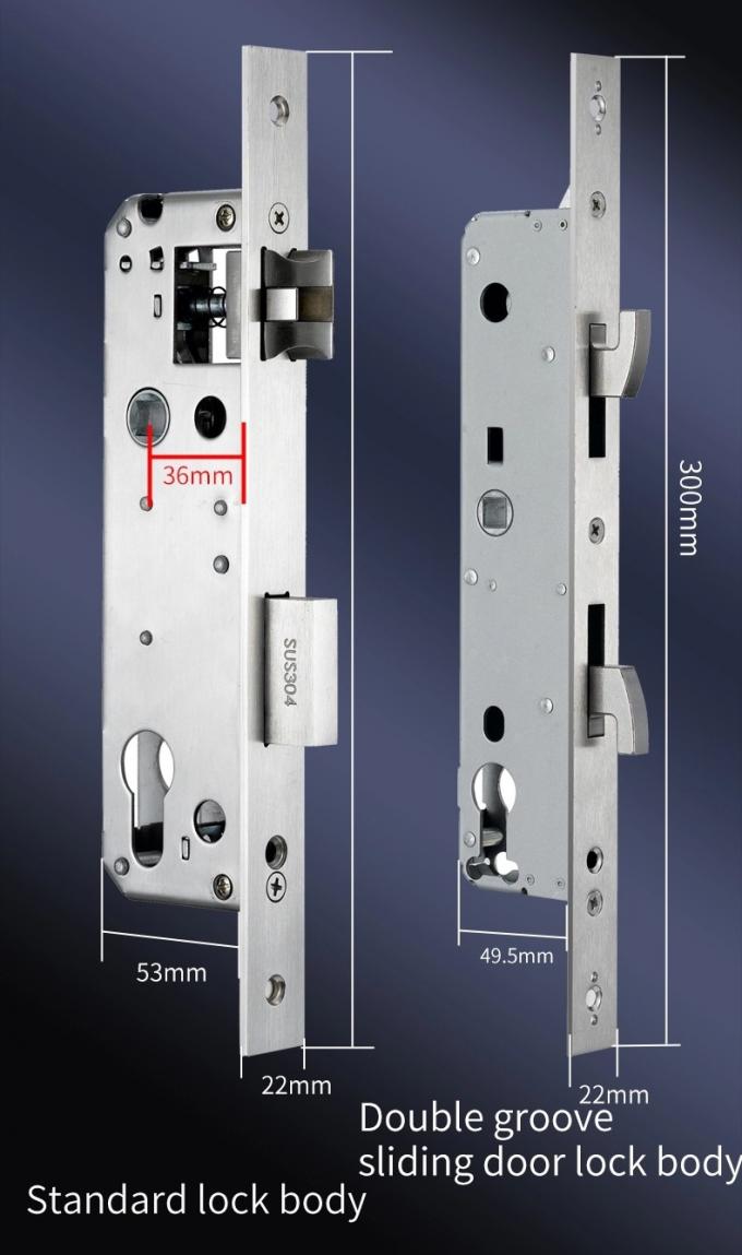 Fingerprint Aluminum Sliding Gate Keyless Waterproof Smart Locks