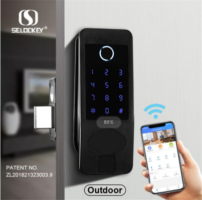 Hotel Waterproof Biometric Code Digital Sliding Door Lock