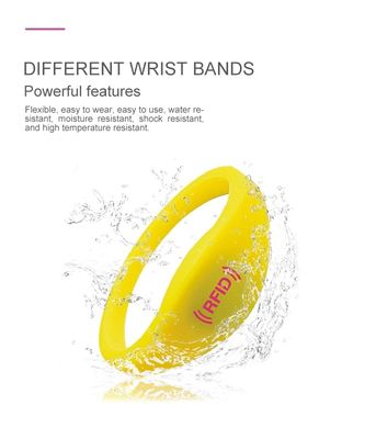 Printable F08 13.56Mhz Silicone Rfid Wristband Ibutton And Smart Cards