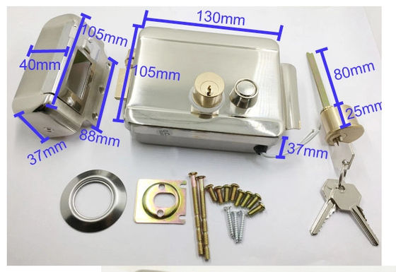 Electric Double Cylinder High Security Nickel Plating Rim Door Locks